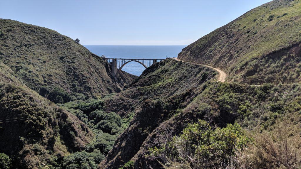 Bixby Bridge along Pacific Coast Highway 1 in California
